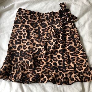 Leopard print skirt